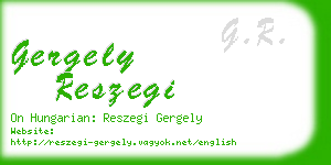 gergely reszegi business card